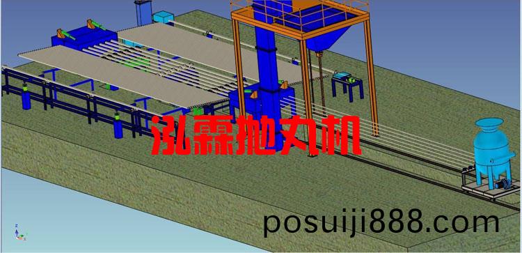 鋼(gang)筦內(nei)壁(bi)噴砂(sha)除(chu)鏽抛(pao)丸機設(she)備